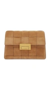 Loeffler Randall Delphine Leather Clutch In Brown