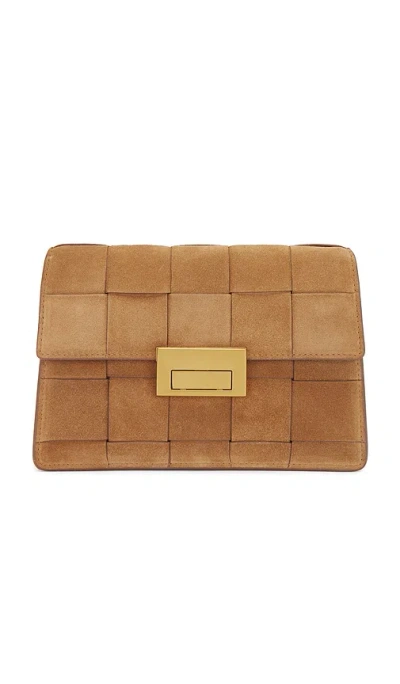 Loeffler Randall Delphine Leather Clutch In Brown