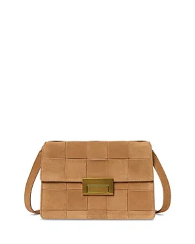 Loeffler Randall Delphine Toffee Small Leather Crossbody In Brown