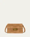 Loeffler Randall Delphine Woven Suede Crossbody Bag