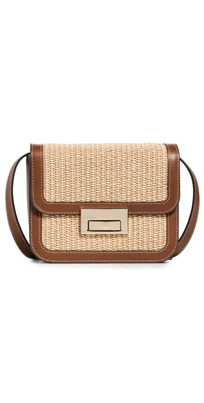 Loeffler Randall Desi Crossbody Bag With Lock Hardware Natural/cacao