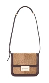 Loeffler Randall Desi Crossbody With Lock Hardware In 浓咖啡色