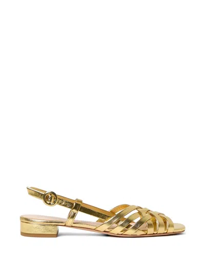 Loeffler Randall Devon Gold Slingback Sandals