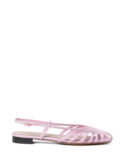 Loeffler Randall Devon Lattice Slingback Sandals In Pink