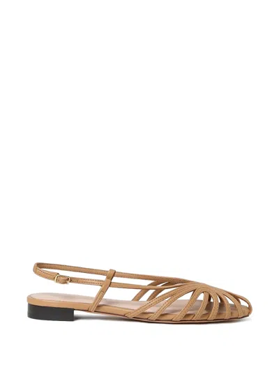 Loeffler Randall Devon Lattice Slingback Sandals In Brown