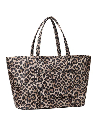 Loeffler Randall Dina Leopard Print Travel Tote In Brown
