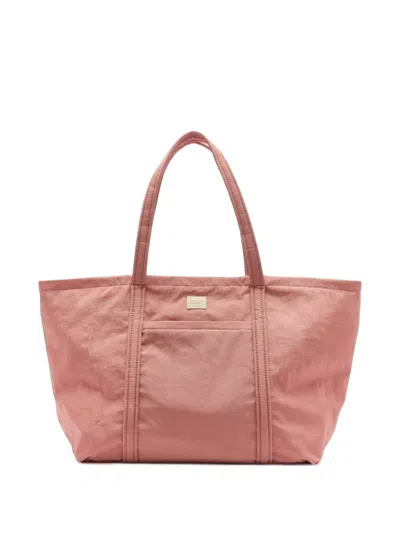 Loeffler Randall Dina Logo-patch Tote Bag In Purple