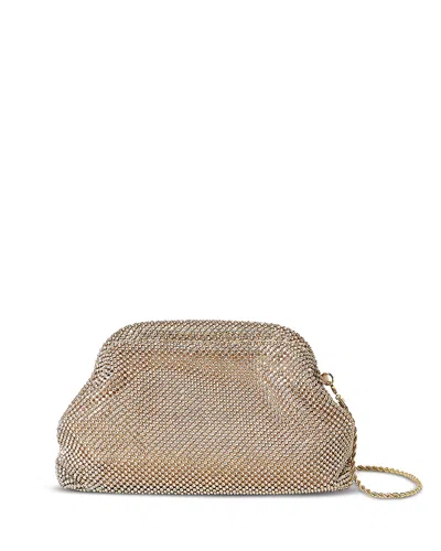 Loeffler Randall Doreen Gold Tone Diamante Frame Pouch