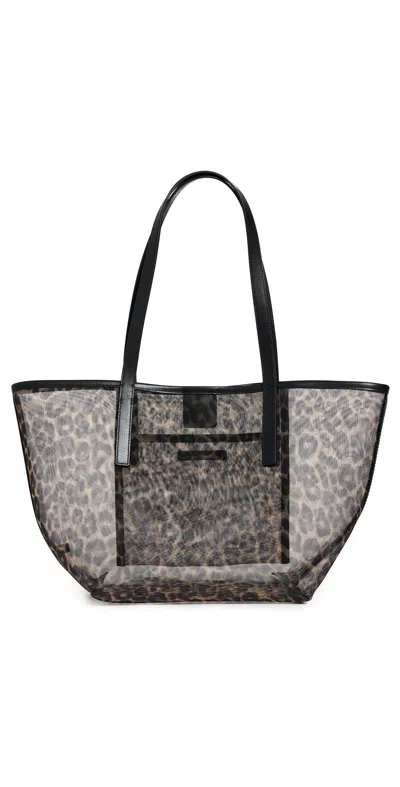 Loeffler Randall Easton Tote Leopard/black