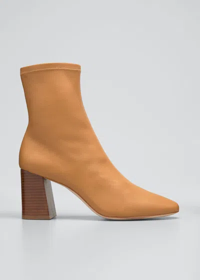 Loeffler Randall Elise Napa 75mm Slim Ankle Booties In Acorn