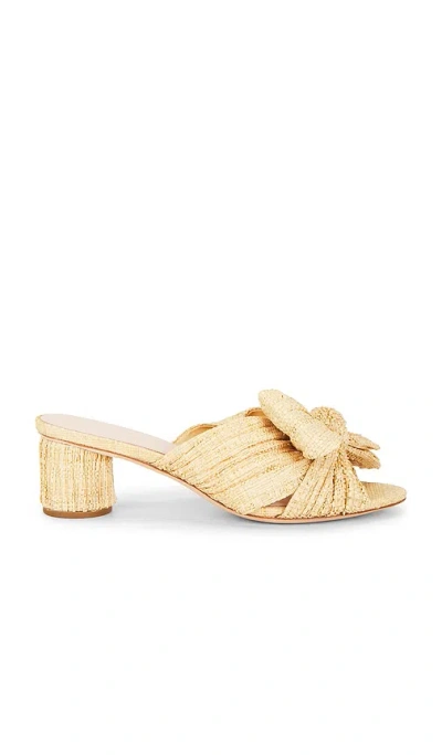 Loeffler Randall Emilia Pleated Knot Mule In Neutral