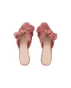 Loeffler Randall 50mm Metallic-effect Plissé Sandals In Pink