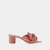 Loeffler Randall 50mm Metallic-effect Plissé Sandals