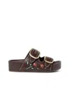 Loeffler Randall Eve Studded Platform Sandal In Brown