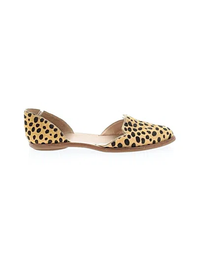 Pre-owned Loeffler Randall Flats In Brown