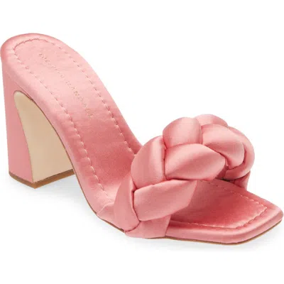 Loeffler Randall Freya Braid Slide Sandal In Bubblegum