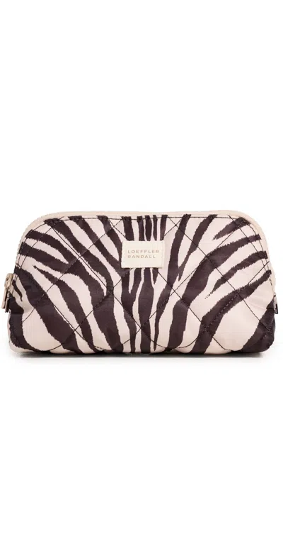 Loeffler Randall Georgette Cosmetic Pouch Vintage Zebra