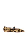 Loeffler Randall Ginger Mary Jane Flats Leopard In Transparent