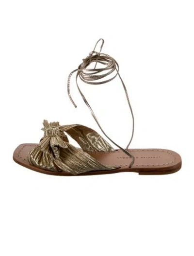 Pre-owned Loeffler Randall Gladiator Sandals In Gold