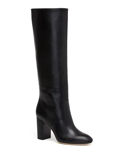 Loeffler Randall Goldy Leather Knee Boots In Black