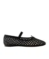 Loeffler Randall Leonie Grosgrain-trimmed Raffia Mary Jane Ballet Flats In Black