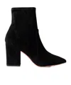 Loeffler Randall Isla Suede Chunky-heel Boots In Black