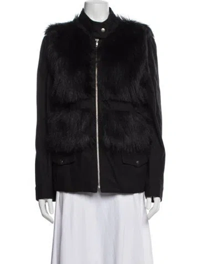 Pre-owned Loeffler Randall Jacket In Black
