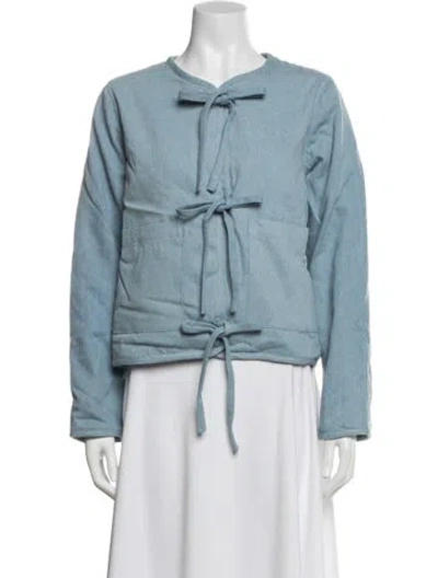 Pre-owned Loeffler Randall Jacket In Blue