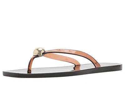 Loeffler Randall Jovie Jelly Flip-flops Women's Sandals Brown: 5 B - Medium In Black
