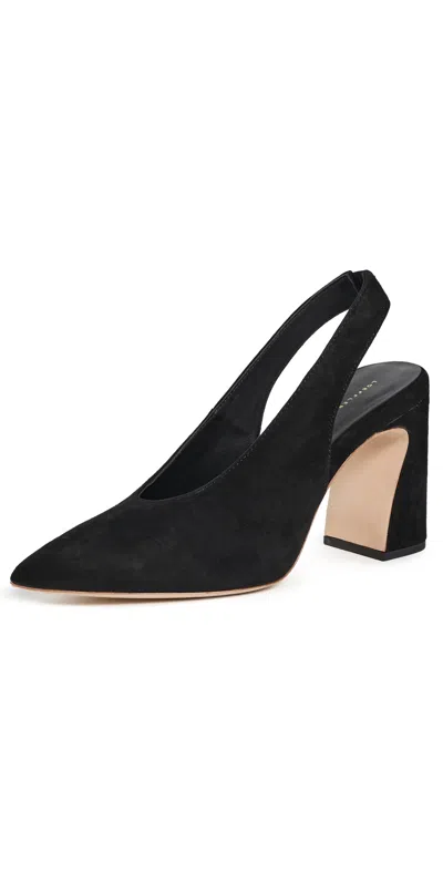 Loeffler Randall Katerina Suede Slingback Pumps Black