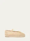 Loeffler Randall Kayla Braided Raffia Ballerina Espadrilles In Natrl