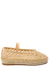Loeffler Randall Kayla Raffia Ballet Flats In Beige
