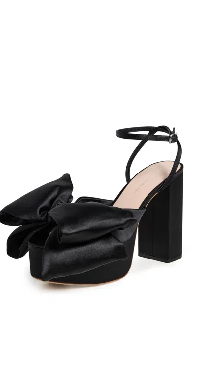 Loeffler Randall Kiki Bow Platforms Black