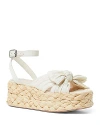 LOEFFLER RANDALL KNOTTED STRAP ESPADRILLE PLATFORM SANDALS