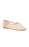 Loeffler Randall Landon Bow-embellished Mesh Ballet Flats In Neutral