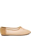 Loeffler Randall Landon Bow-detail Ballet Flats In Brown