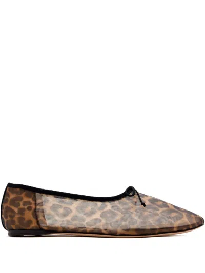 LOEFFLER RANDALL LANDON LEOPARD PRINT-BALLET FLATS