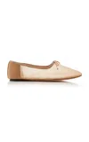 Loeffler Randall Landon Mesh Ballet Flats In Neutral
