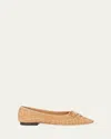 Loeffler Randall Landry Woven Flats Honey In Honey