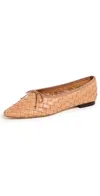 LOEFFLER RANDALL LANDRY WOVEN FLATS HONEY