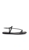 Loeffler Randall Lara Black Leather Sandal In Black