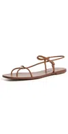 Loeffler Randall Lara Strappy Flat Sandal In Brown