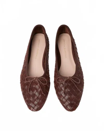 Loeffler Randall Laundry Woven Ballet Flat In Chocolate