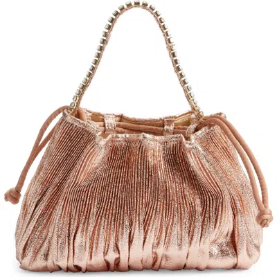 Loeffler Randall Layne Metallic Handbag In Sand