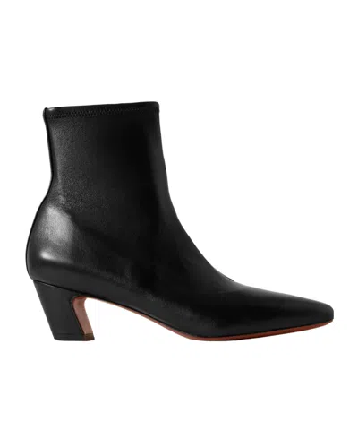 Loeffler Randall Leather Ankle Boots In Black