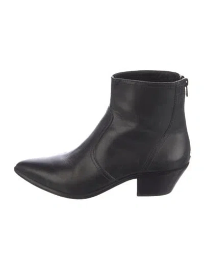Pre-owned Loeffler Randall Leather Boots In Black