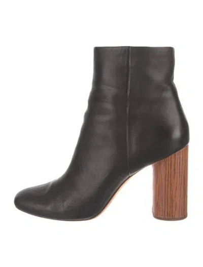 Pre-owned Loeffler Randall Leather Boots In Black