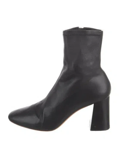 Pre-owned Loeffler Randall Leather Boots In Black