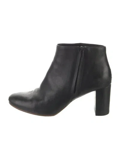 Pre-owned Loeffler Randall Leather Boots In Black