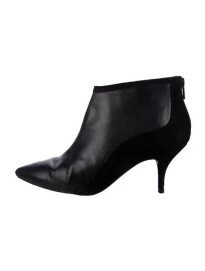 Pre-owned Loeffler Randall Leather Boots In Black
